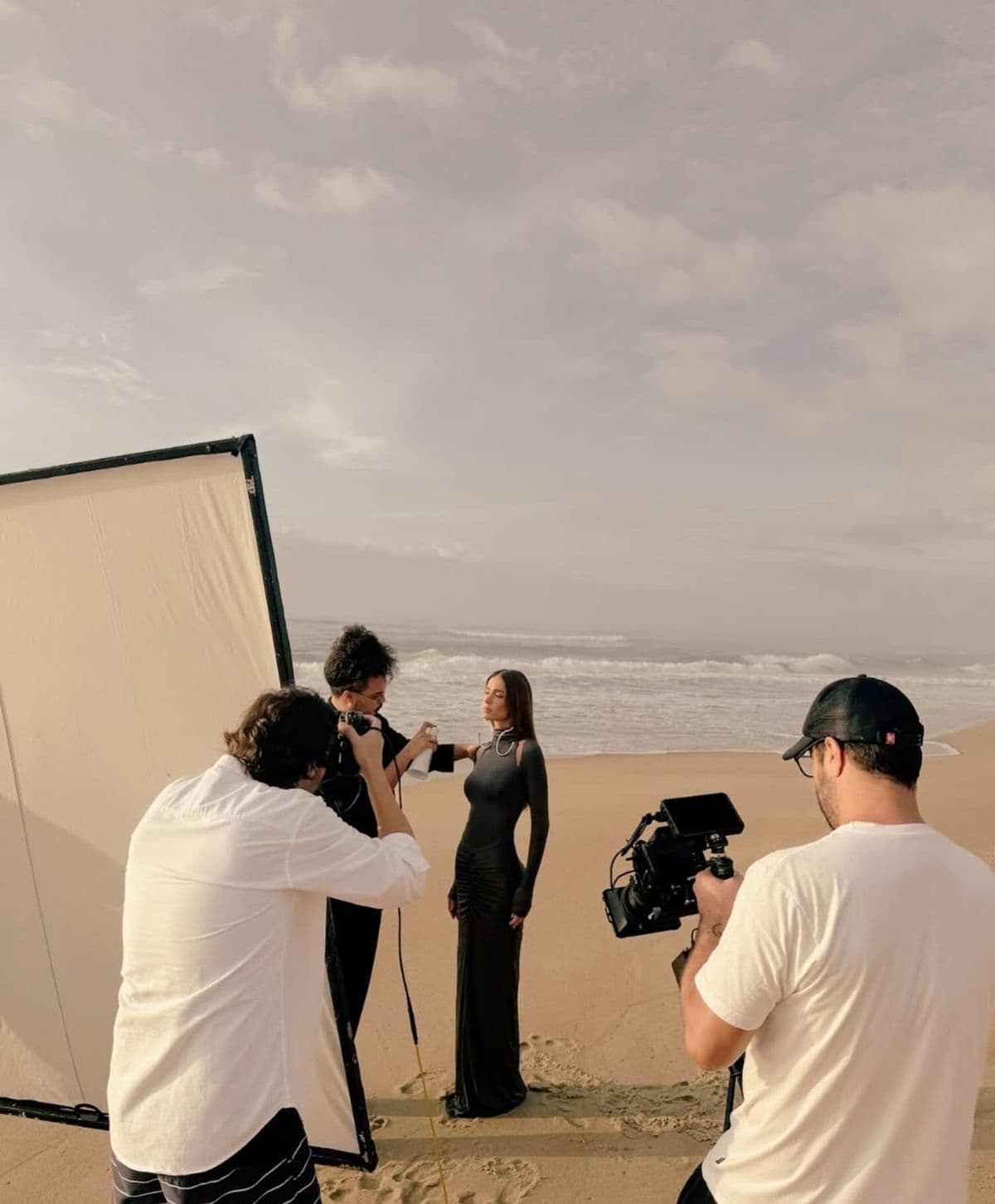 Influencer brand photoshoot behind the scenes